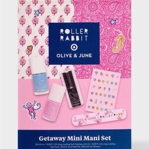 NEW Roller Rabbit Olive & June Mani Set - Pink, Blue, Black In box, sealed.